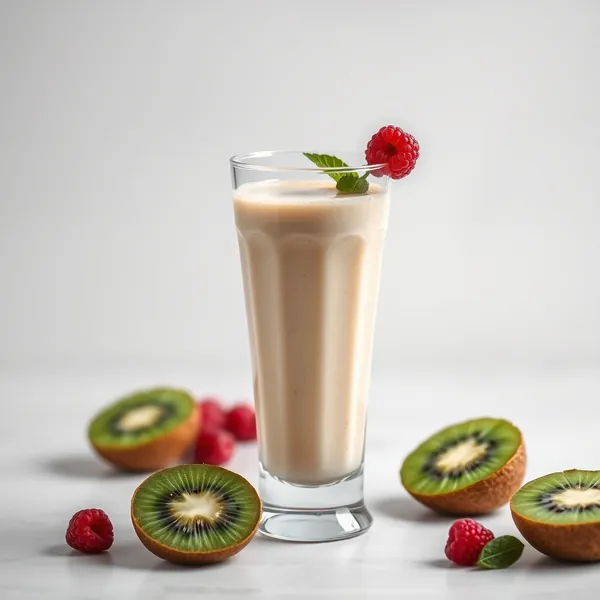 Smoothie Baixo em Calorias de Kiwi e Leite de Arroz