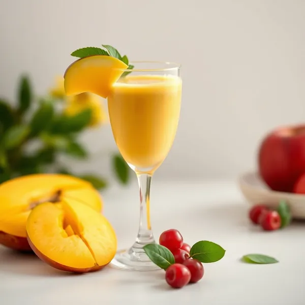 Low-Calorie Mango Apple Juice Smoothie