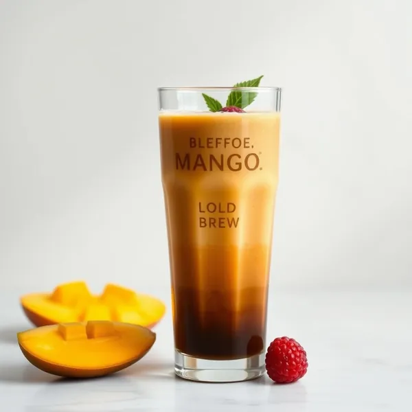 Smoothie de Manga Baixo em Calorias e Café Frio