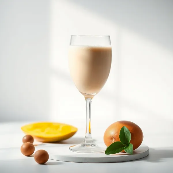 Low-Calorie Mango Hazelnut Milk Smoothie
