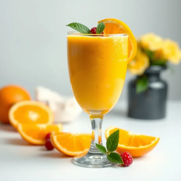 Smoothie Mangue Orange Basse Calorie