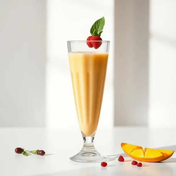Low-Calorie Mango Protein Shake Smoothie