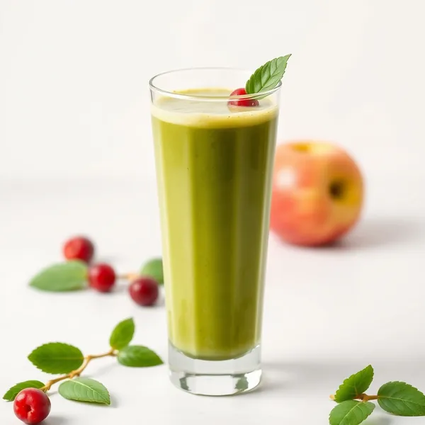 Smoothie Basse Calorie au Matcha et Jus de Pomme