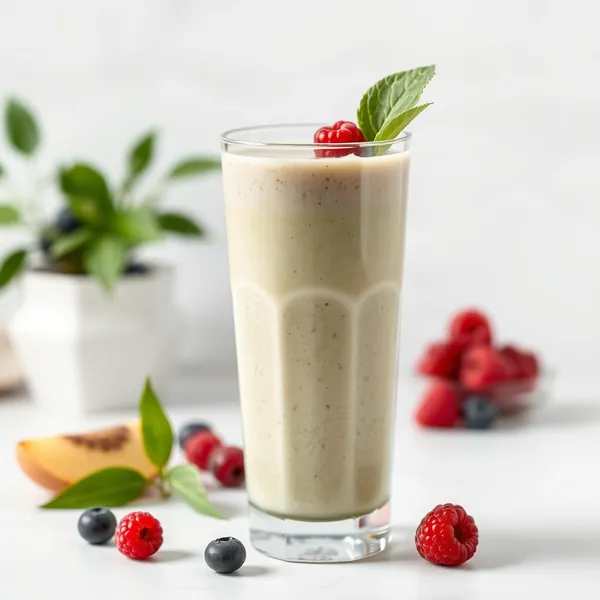 Low-Calorie Matcha Rice Milk Smoothie