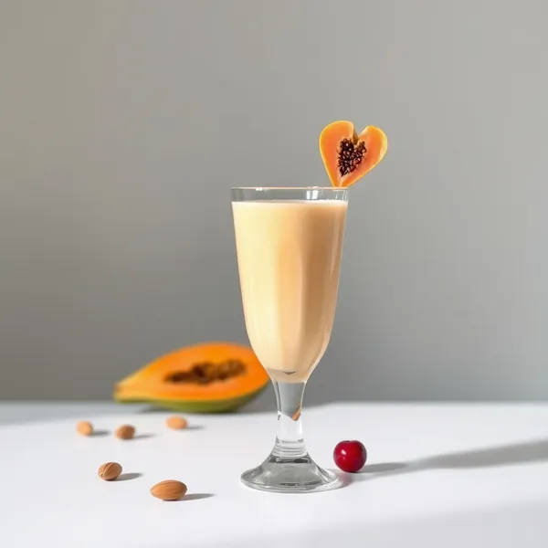Low-Calorie Papaya Almond Milk Smoothie