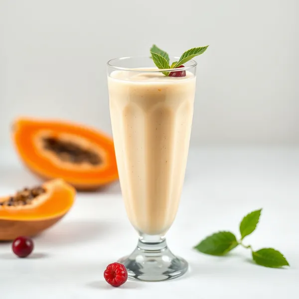 Smoothie Basse en Calories de Papaye et Eau de Coco