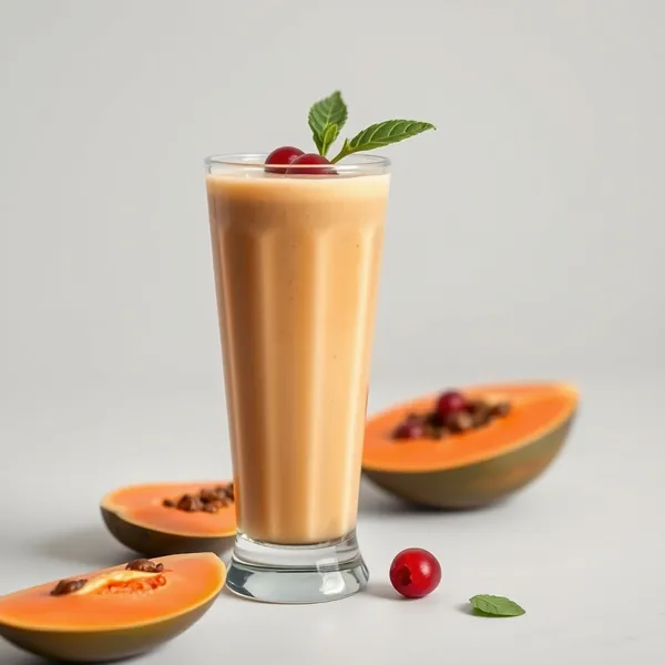 Smoothie de Papaye Matcha Basse Calorie
