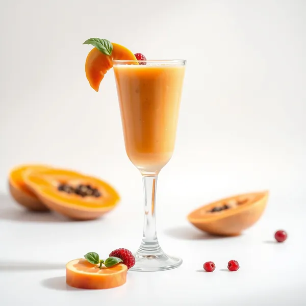 Low-Calorie Papaya Orange Juice Smoothie