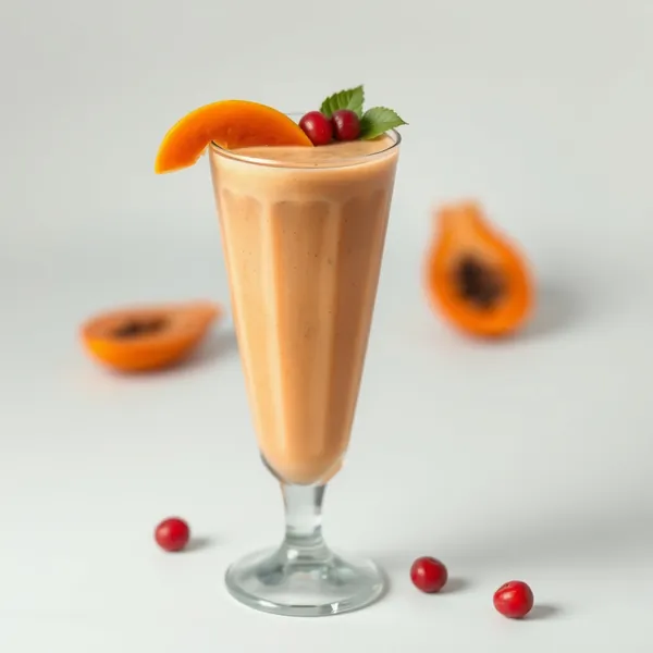 Low-Calorie Papaya Protein Shake Smoothie