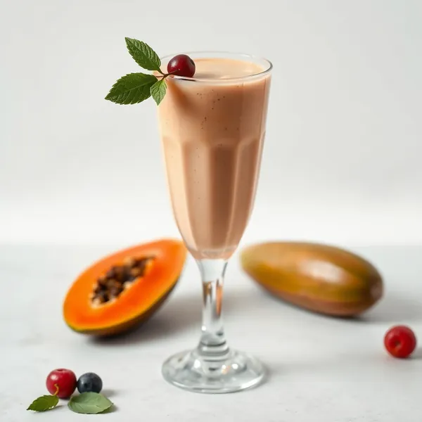 Low-Calorie Papaya Spelt Milk Smoothie
