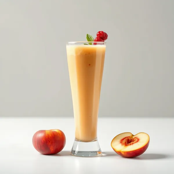 Smoothie de Jus de Pêche et de Pomme Basse en Calories