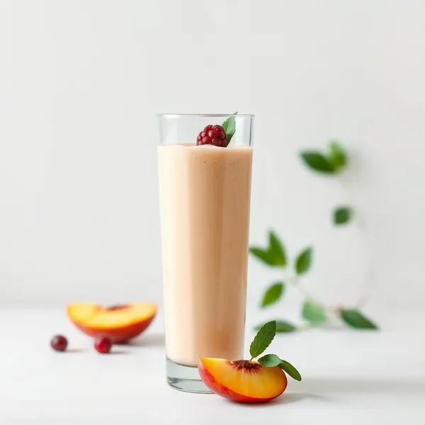 Smoothie Protéiné à la Pêche Basse en Calories