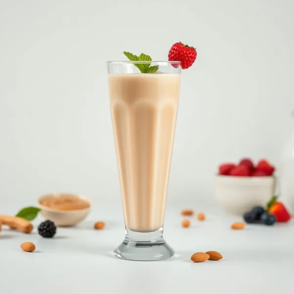 Smoothie de Beurre de Cacahuète et Lait d'Amande Basse en Calories