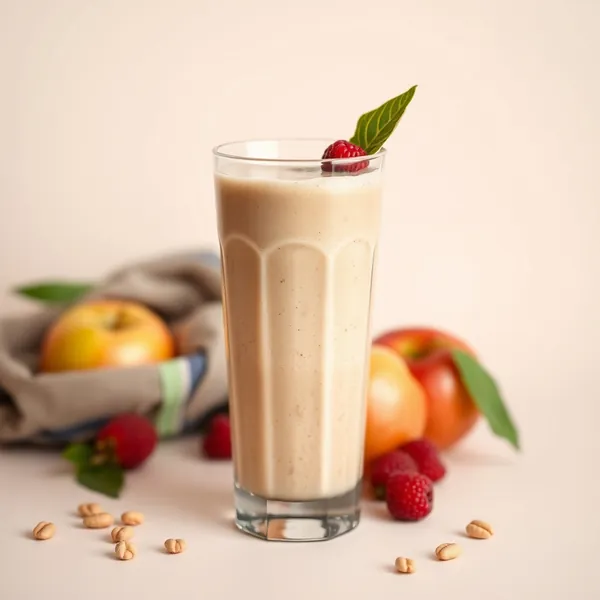 Low-Calorie Peanut Butter Apple Juice Smoothie