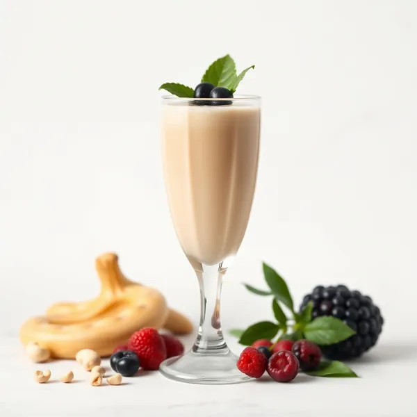 Smoothie Bas en Calories au Beurre de Cacahuète et Lait de Cajou