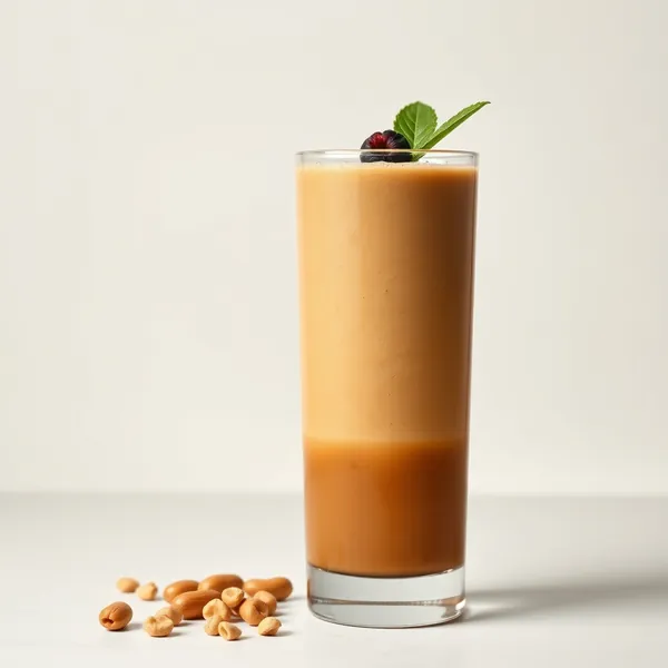 Low-Calorie Peanut Butter Cold Brew Coffee Smoothie