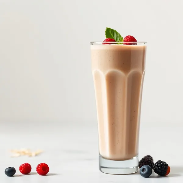 Low-Calorie Peanut Butter Oat Milk Smoothie