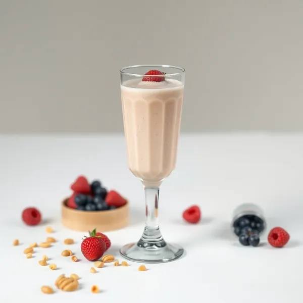 Low-Calorie Peanut Butter Spelt Milk Smoothie