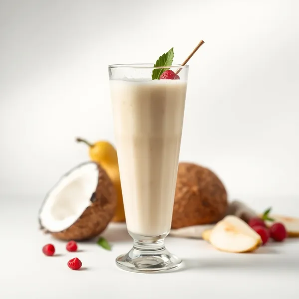 Smoothie Bas en Calories de Poire et Eau de Coco