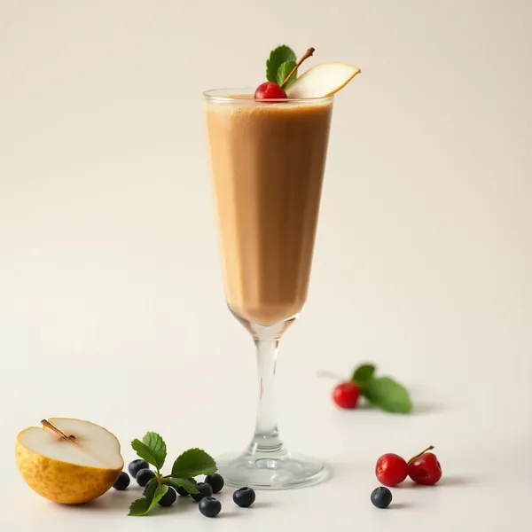 Smoothie de Poire Froid au Café Basse Calorie