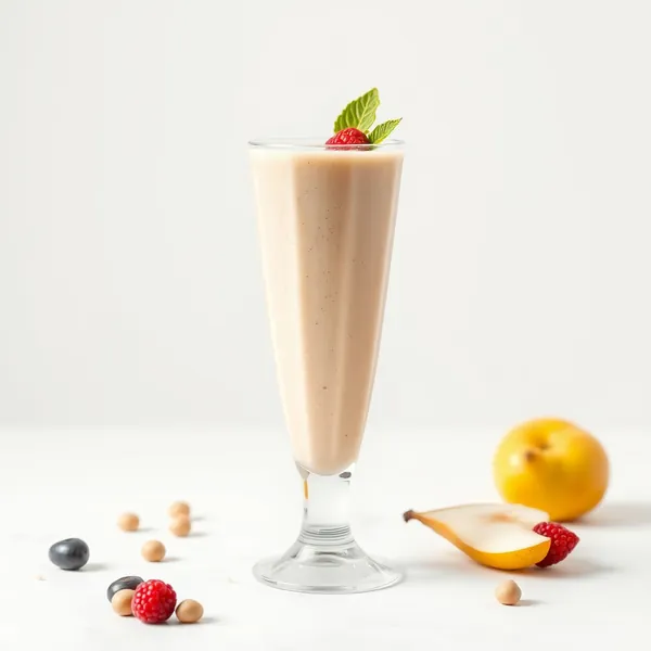 Low-Calorie Pear Hazelnut Milk Smoothie