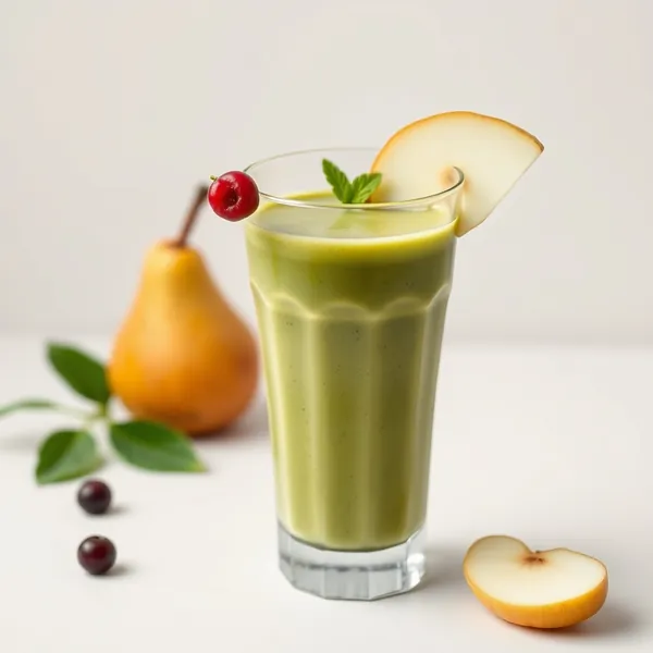 Smoothie Basse Calorie Poire et Matcha