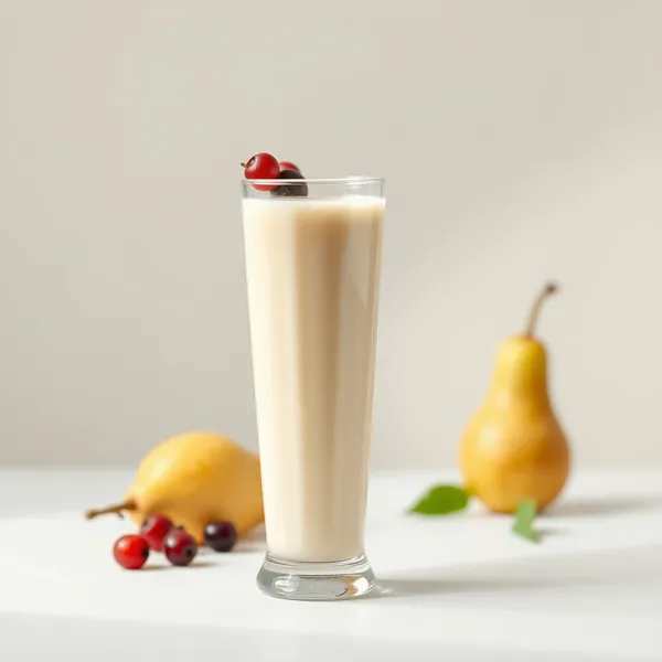 Niedrig-Kalorien-Birnen-Reis-Milch-Smoothie