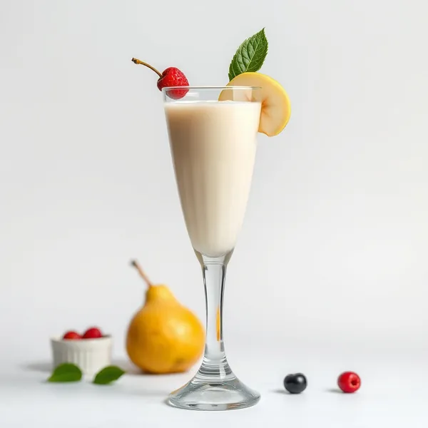 Low-Calorie Pear Soy Milk Smoothie