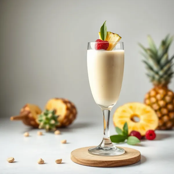 Smoothie Basse Calorie Ananas Lait de Cajou