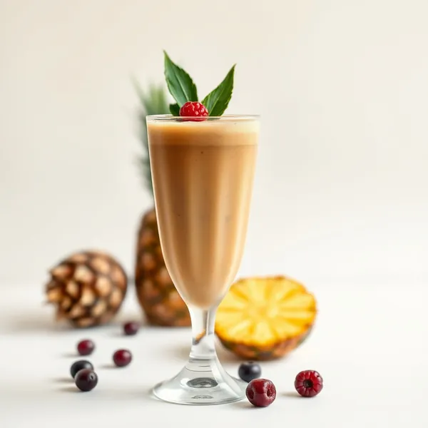 Smoothie di Ananas Freddo Basso in Calorie