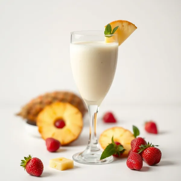 Smoothie Ananas et Yaourt Grec Bas en Calories