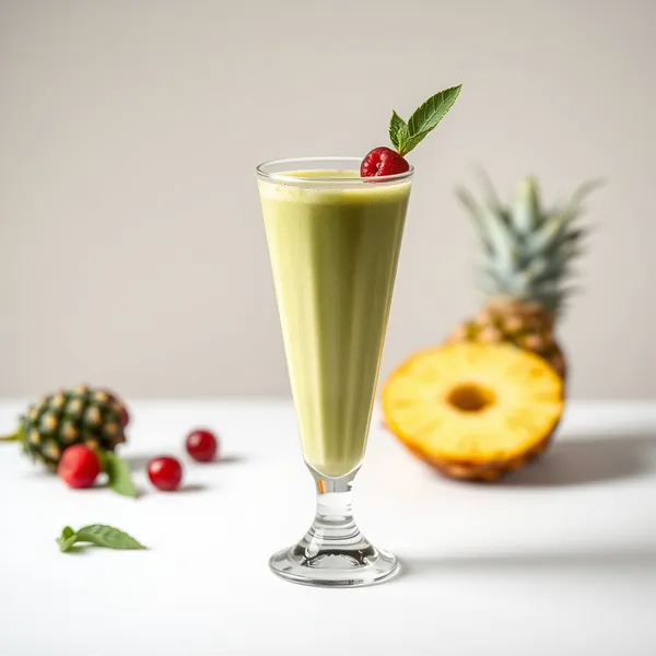 Smoothie Basse Calorie Ananas Matcha