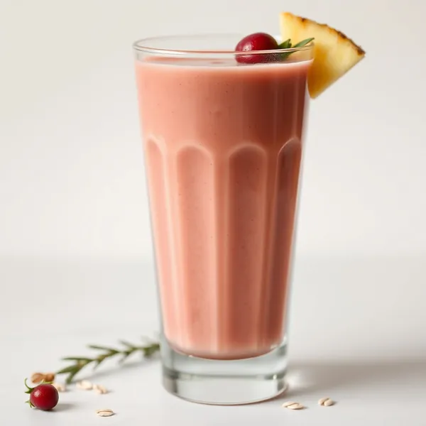 Smoothie Ananas Lait d'Avoine Basse en Calories