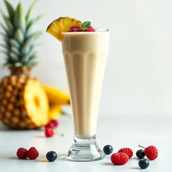 Smoothie Protéiné à l'Ananas Basse Calorie