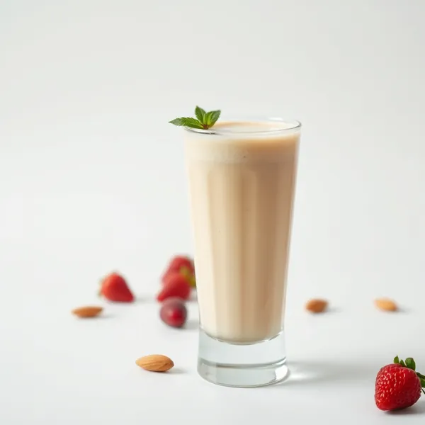 Smoothie de Leite de Amêndoa com Proteína Baixo em Calorias