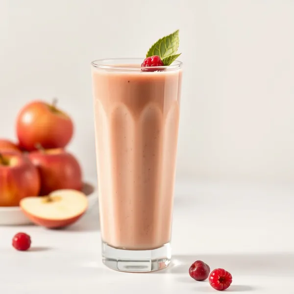 Low-Calorie Protein Powder Apple Juice Smoothie