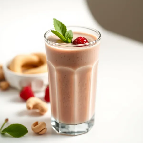 Low-Calorie Protein Powder Cashew Milk Smoothie