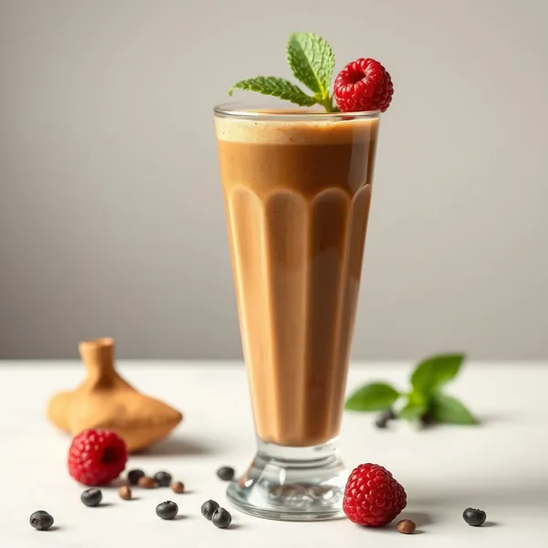 Smoothie de Café Frio com Proteína Baixo em Calorias