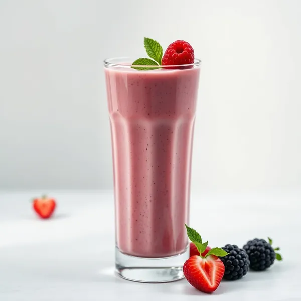 Low-Calorie Protein Powder Greek Yogurt Smoothie