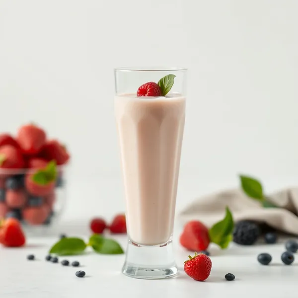 Low-Calorie Protein Powder Soy Milk Smoothie