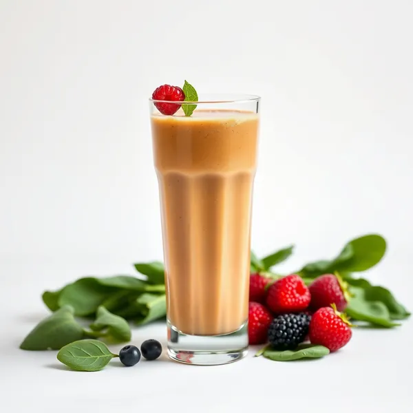 Smoothie de Café Frio com Espinafre Baixo em Calorias