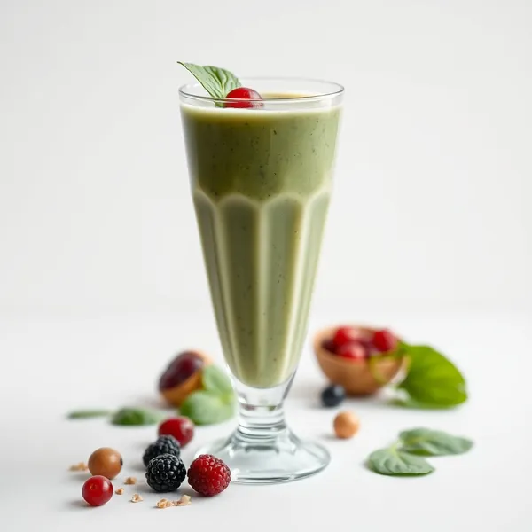 Low-Calorie Spinach Hazelnut Milk Smoothie