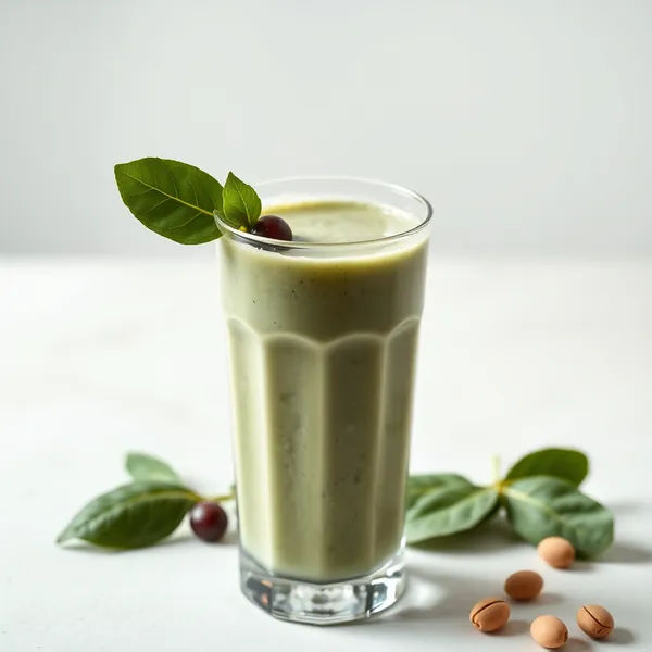 Smoothie Basse en Calories aux Épinards et Lait de Pistache