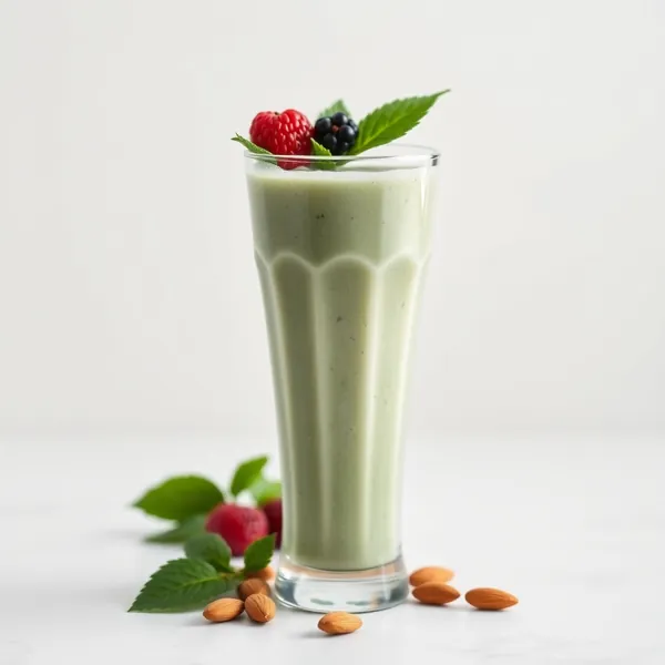 Smoothie Basse Calorie à la Spiruline et au Lait d'Amande