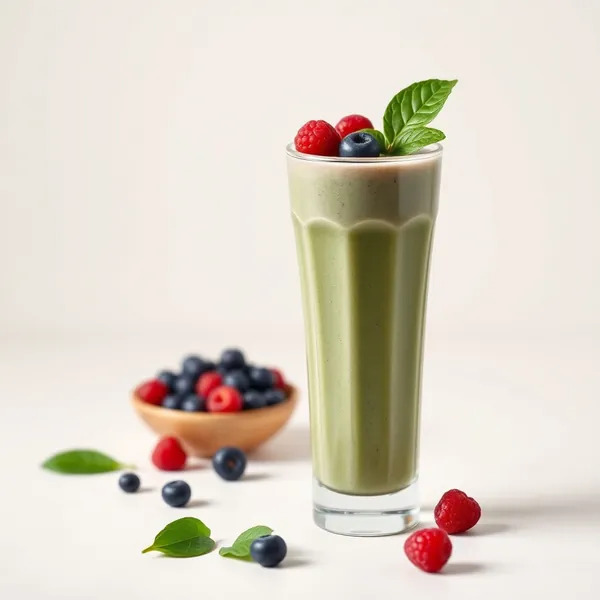 Smoothie Basse Calorie de Spiruline et Lait de Cajou