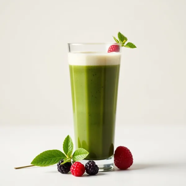 Smoothie Basse Calorie de Spiruline et Eau de Coco