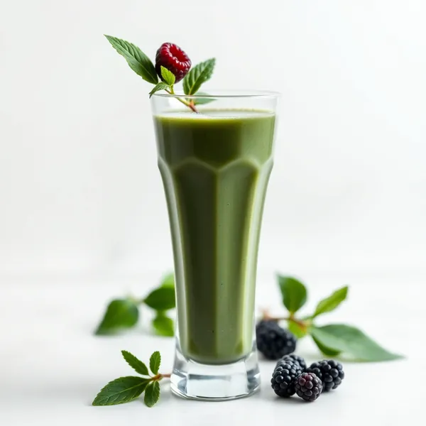 Smoothie Basse Calorie de Spiruline et Lait de Cannabis