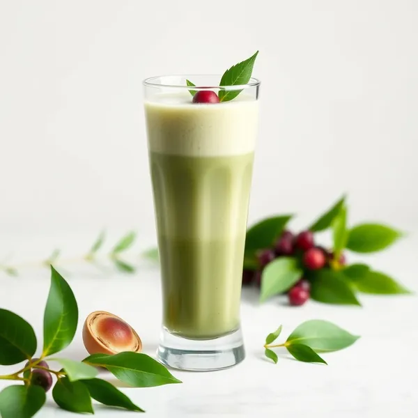 Smoothie Baixo em Calorias de Espirulina e Leite de Macadâmia