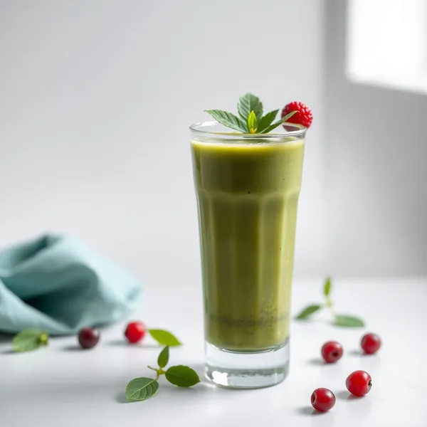 Smoothie Basse Calorie de Spiruline et Matcha