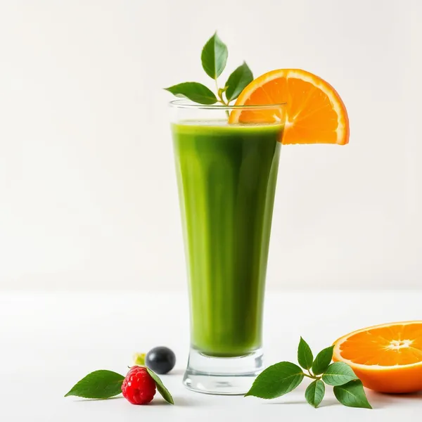 Smoothie de Laranja e Spirulina Baixo em Calorias